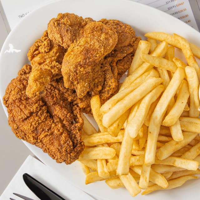 Half Fried Chicken.