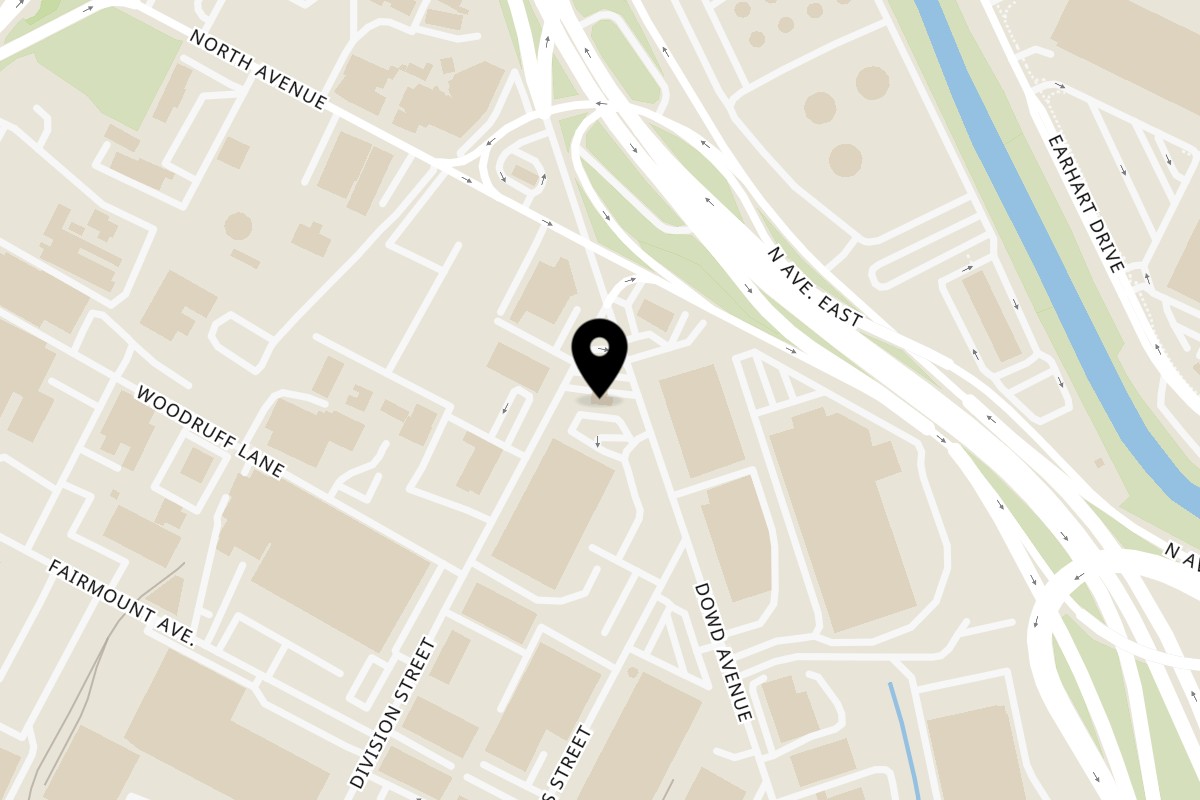 Map showing the location of Seaport Diner on 798 Dowd Ave in Elizabeth